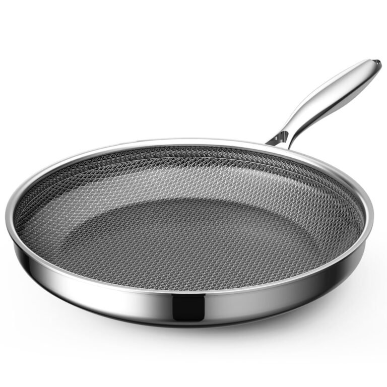 ZEROPAN Standard Bratpfanne aus Edelstahl mit Wabenstruktur