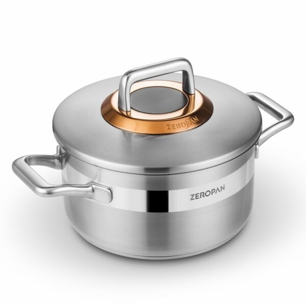 ZEROPAN Königtum Suppentopf aus Edelstahl 316L mit Deckel