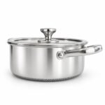 ZEROPAN Standard Kochtopf mit Glasdeckel (20 und 24 cm) – Freisteller auf weißem Hintergrund