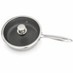 ZEROPAN Standard Schmorpfanne 26 cm mit Glasdeckel – Freisteller auf weißem Hintergrund