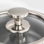 ZEROPAN Standard Stielkasserolle 16 cm mit Glasdeckel – Detailansicht