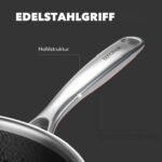 Edelstahlgriff mit Hohlstruktur der ZEROPAN Königtum Schmorpfanne
