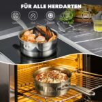 ZEROPAN Königtum Stielkasserolle für alle Herdarten und ofenfest