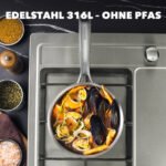 ZEROPAN Königtum Stielkasserolle aus Edelstahl 316L, ohne PFAS