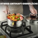 Hybrid-Antihaft-Oberfläche der ZEROPAN Königtum Stielkasserolle