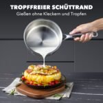 Tropffreier Schüttrand der ZEROPAN Königtum Stielkasserolle