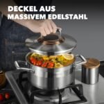 Deckel aus massivem Edelstahl des ZEROPAN Königtum Suppentopfs