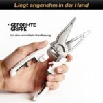 ZEROPAN Küchenschere mit geformten Griffen in der Hand
