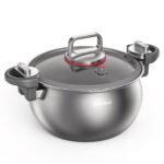ZEROPAN Königtum Mikrodruck-Suppentopf mit Glasdeckel 26 cm / 7 L