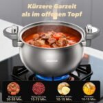 ZEROPAN Königtum Mikrodruck-Suppentopf mit Glasdeckel 26 cm / 7 L – Bild 8