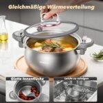 ZEROPAN Königtum Mikrodruck-Suppentopf mit Glasdeckel 26 cm / 7 L – Bild 9