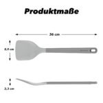 ZEROPAN Silikon-Pfannenwender – Produktmaße 36 × 8,9 × 3,3 cm
