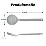 ZEROPAN Silikon-Schaumkelle – Produktmaße 35,6 × 10,2 × 4,1 cm