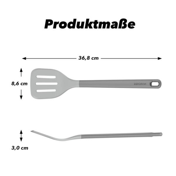 ZEROPAN Silikon-Schlitzwender – Produktmaße 36,8 × 8,6 × 3,0 cm