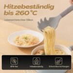 ZEROPAN Silikon-Spaghettilöffel – hitzebeständig bis 260 °C, BPA-frei