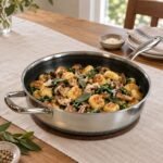 Pilz-Gnocchi in der ZEROPAN Standard Schmorpfanne 30 cm