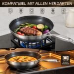 ZEROPAN Standard Wokpfanne 30 cm auf Gas, Glaskeramik, Elektro, Halogen und Induktion – im Backofen nur ohne Glasdeckel